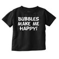 thumbnail image 1 of Bubbles Make Me Happy Fun Playtime Toddler Boy Girl T Shirt Infant Toddler Brisco Brands 12M, 1 of 6