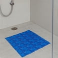 thumbnail image 1 of Bubbles Non-Slip Square Shower Mat Clear Navy Blue 20″L X 20″W, 1 of 7