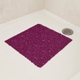 thumbnail image 1 of Bubbles Non-Slip Square Shower Mat Solid Purple 20″L X 20″W, 1 of 5