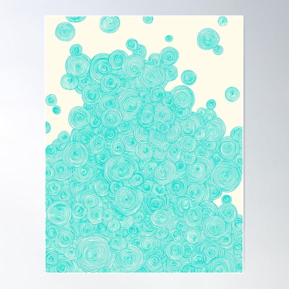 Bubbles Poster Wall Art, Modern Wall Decor For Living Room Bedroom, 8x12 UNFRAMED