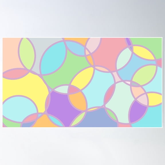 Bubbles Poster Wall Art, Modern Wall Decor For Living Room Bedroom, 8x12 UNFRAMED