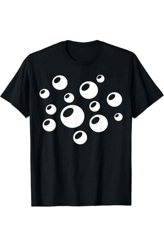 Bubbles T-Shirt men and women can wear,black,white,creative gift