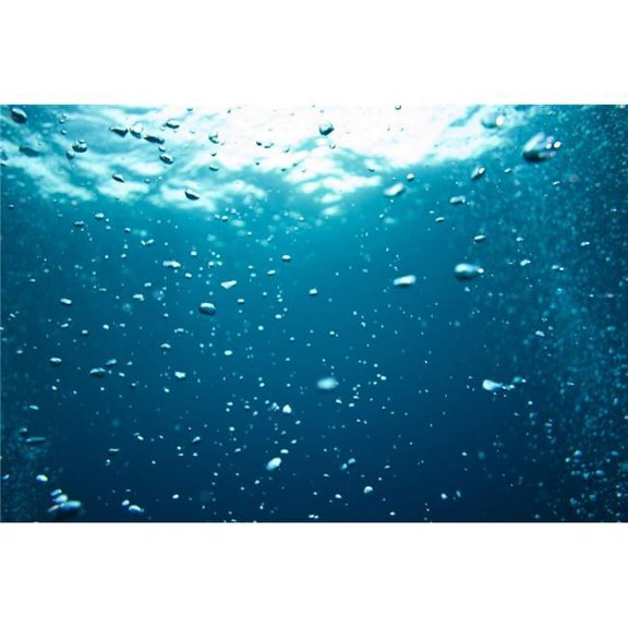 Bubbles Underwater Poster Print, Large - 36 x 24