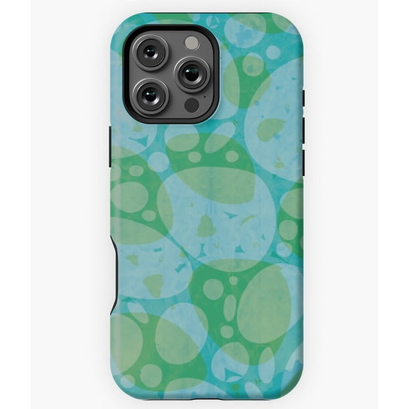 Bubbles in Blue Abstract Phone Case for iPhone 16 15 14 13 12 11 Pro Max