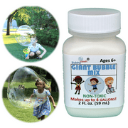 Bubbleventi Giant Bubble Mix | Made in USA |100% Vegan Non-Toxic Powder Makes 4 Gallons of Premium, Big Bubble Solution for kids  STEM fun | Use in Bubble Wands + Machines