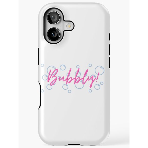 Bubbley Fun Playful Text Design Phone Case for iPhone 17 16 15 14 13 12 11 Pro Max