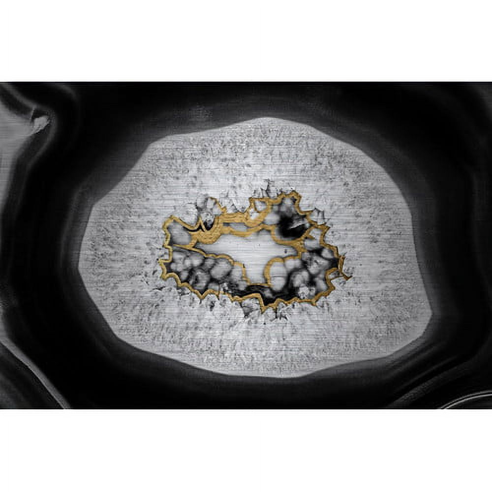 "Bubbling Center" Painting Print on Brushed Aluminum