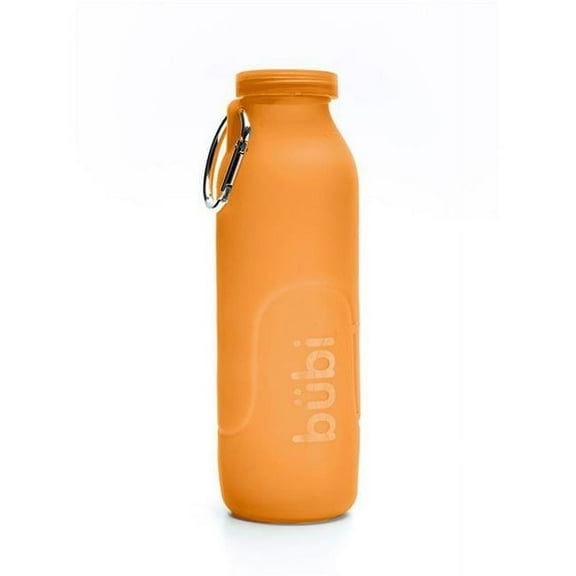 Bubi Brands 35oz & 1000 ml Foldable Water Bottle Rose, Sunset Orange