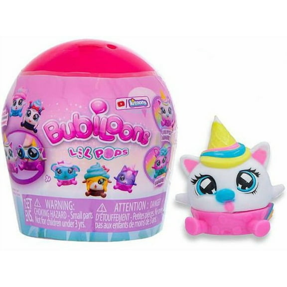 Bubiloons Lil Pops Vinyl Figures, 1 Random Figure, Surprise Mini Animal Collectible