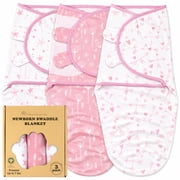 Bublo Baby Preemie Swaddles 4-7 lbs - 3-Pack Premature Babies Swaddle Sleep Sack - Organic Cotton - Premature Infant Sleeping Sack - Easy Adjustable Baby Swaddl