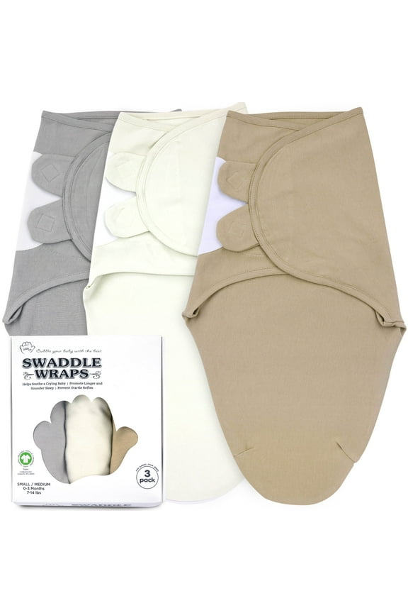 Baby Swaddles for Newborns - 3 Pack Baby Swaddles for 0-3 Months - Baby Swaddle Sleep Sack
