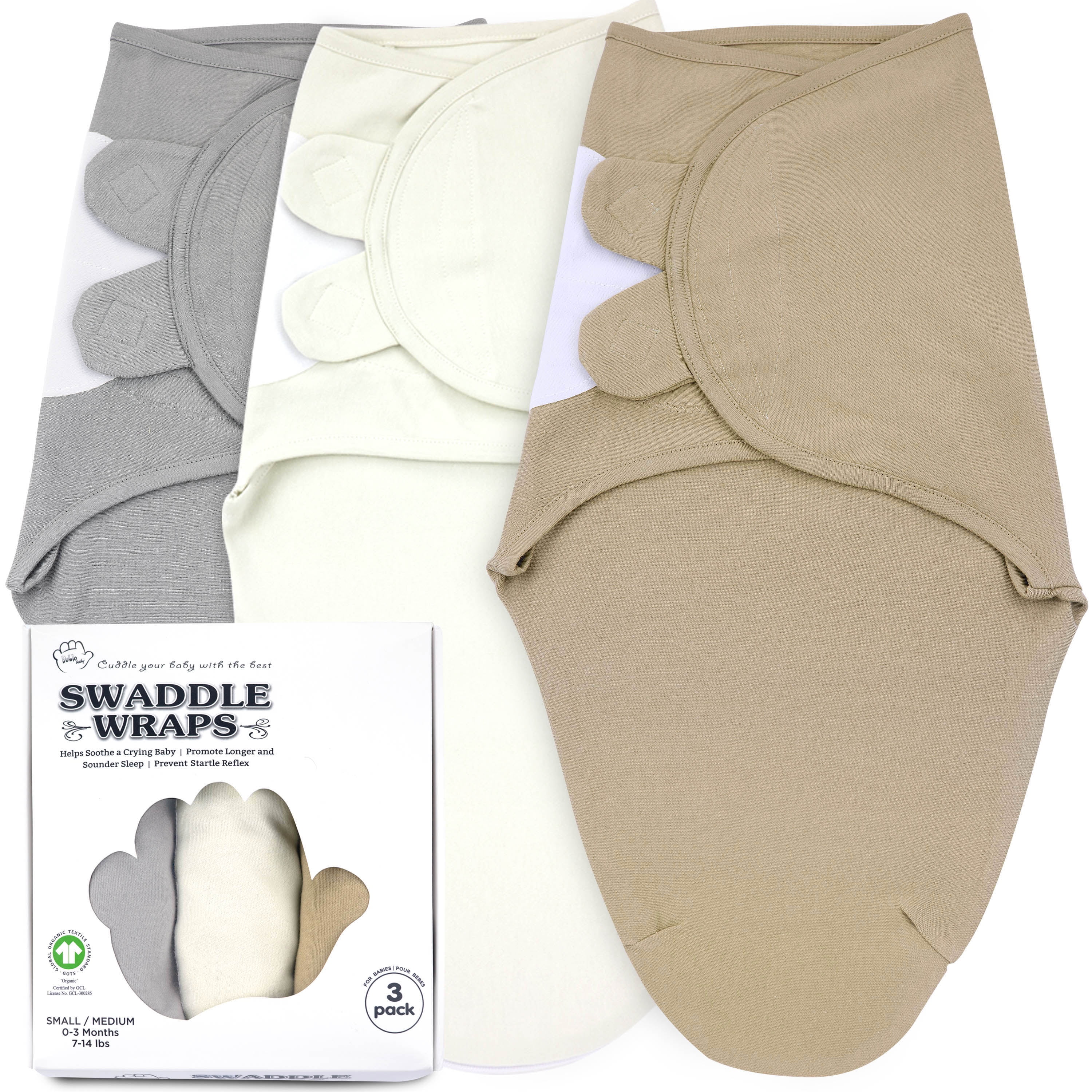 Bublo Baby Swaddle 0 3 Month 3 Pack Newborn Babies Swaddle Sleep Sack Swaddles 0 3 Months Infant Sleeping Sack Easy Adjustable Baby Swaddle