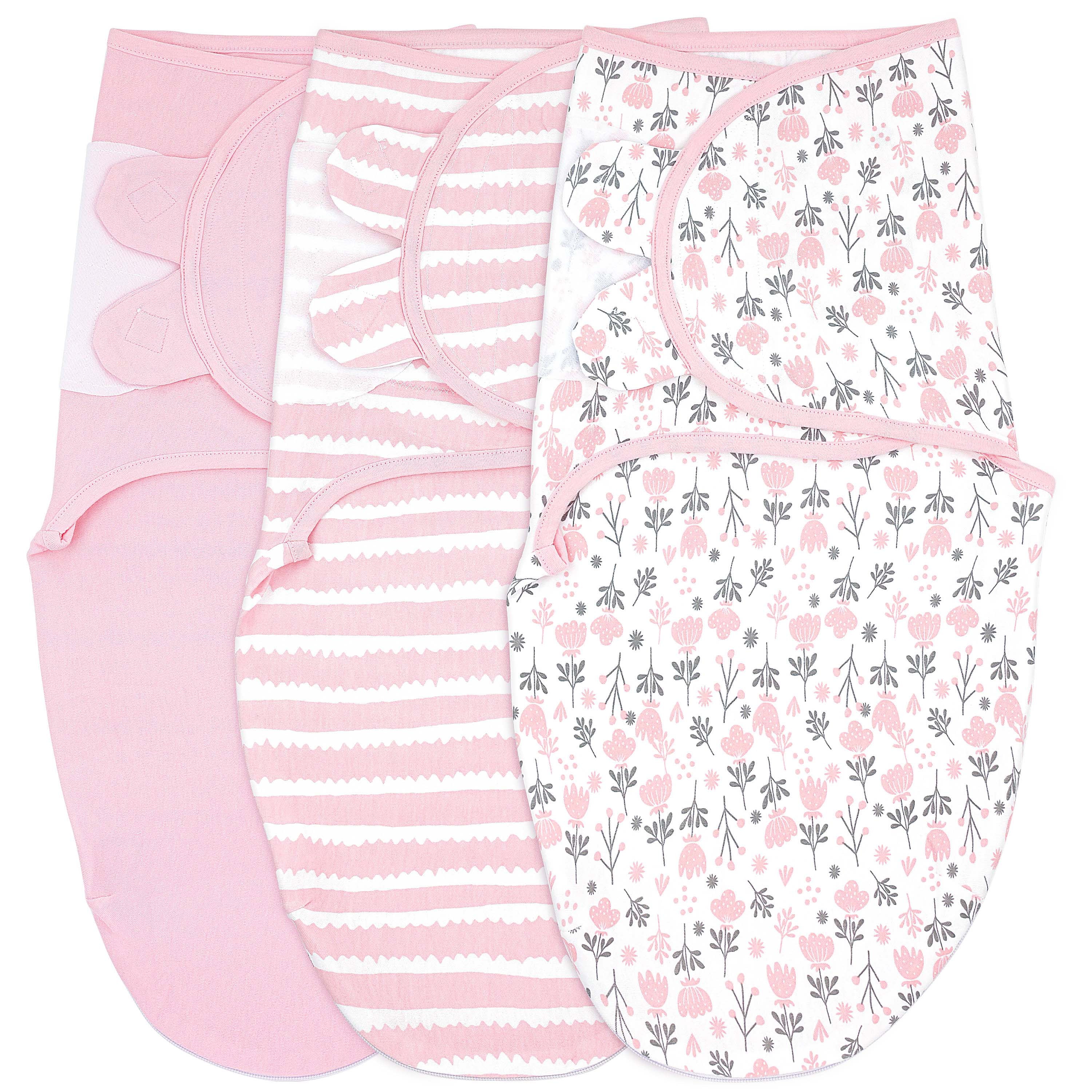 Bublo Baby Swaddle Blanket Boy Girl, 3 Pack Large Size Newborn Swaddles