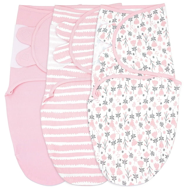 Bublo Baby Swaddle Blanket Boy Girl, 3 Pack Large Size Newborn Swaddles