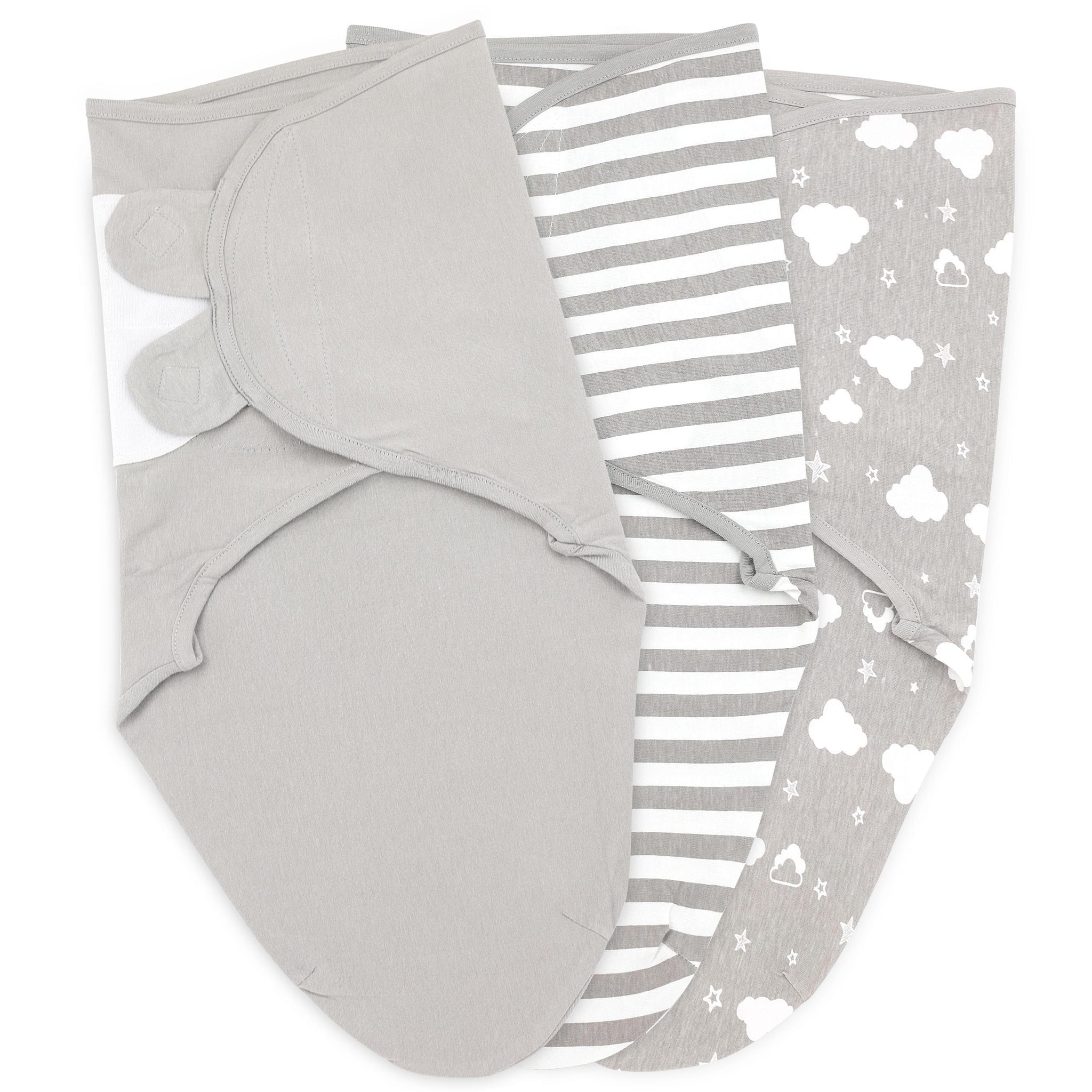 Bublo Baby Swaddles for Newborns – 3-Pack Infant Swaddles 3-6 Months – Adjustable Swaddle Sleep Sack – Soft Organic Cotton Baby Wrap for Safe & Cozy Sleep