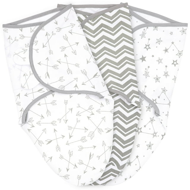 Bublo Baby Swaddle Blanket Boy Girl, 3 Pack Large Size Newborn Swaddles