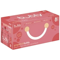 Bubly Grapefruit Sparkling Water, 12 fl oz, 8 Pack Cans