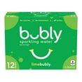 thumbnail image 1 of Bubly Lime Sparkling Water Beverage, 12x355ml cans, 4.26L/144 oz, 1 of 4