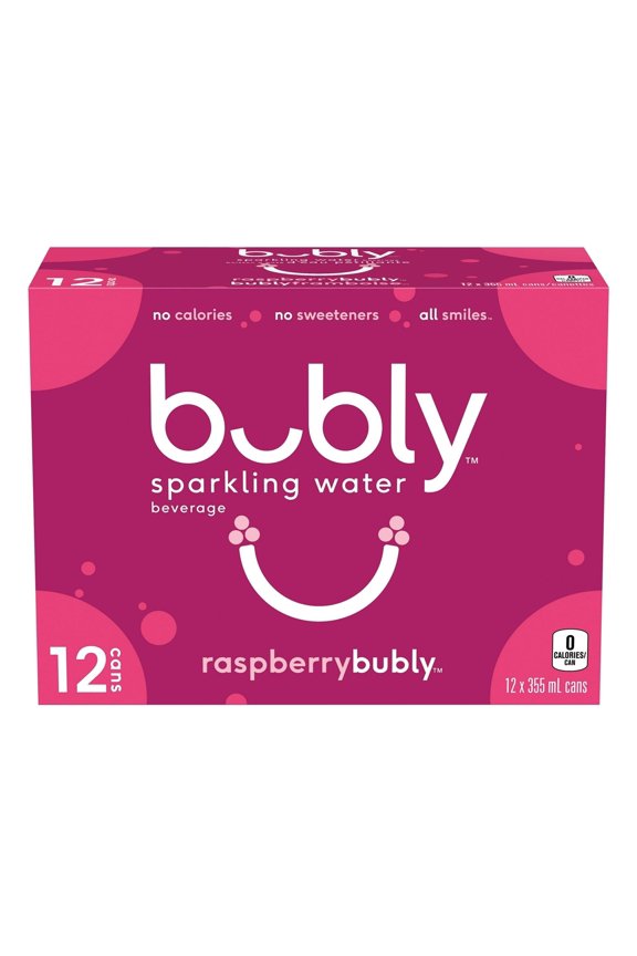 Raspberry Sparkling Water 12 x 355ml (144 oz) - 12 Pack