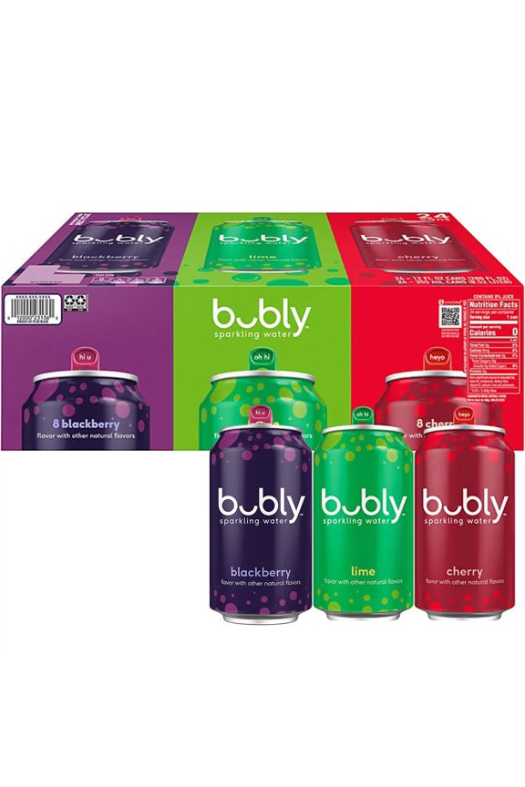Sparkling Water Variety Pack, 12 Fluid Ounce (Pack of 24)