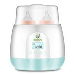 Bubos Baby Bottle Warmer Deluxe Smart Fast Heating for Two Bottles in All Size, with Digital LCD Display Automatic Off BPA Free
