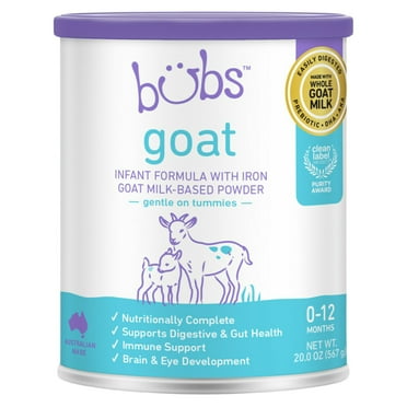 Bubs Goat Milk Infant Formula (0-12 Months), 20 oz. Canister