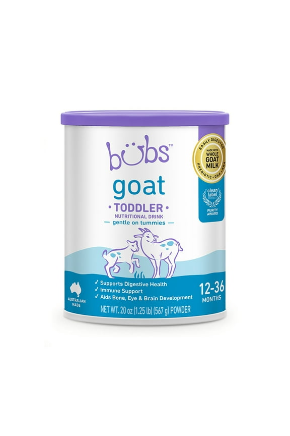 Bubs Goat Milk Toddler Nutritional Drink Powder (Babies 12-36 Months) - 20oz