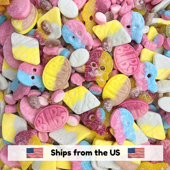 Bubs Swedish Candy Mix - Sweet and Sour Swedish Gummies - 1 LB from Sweden