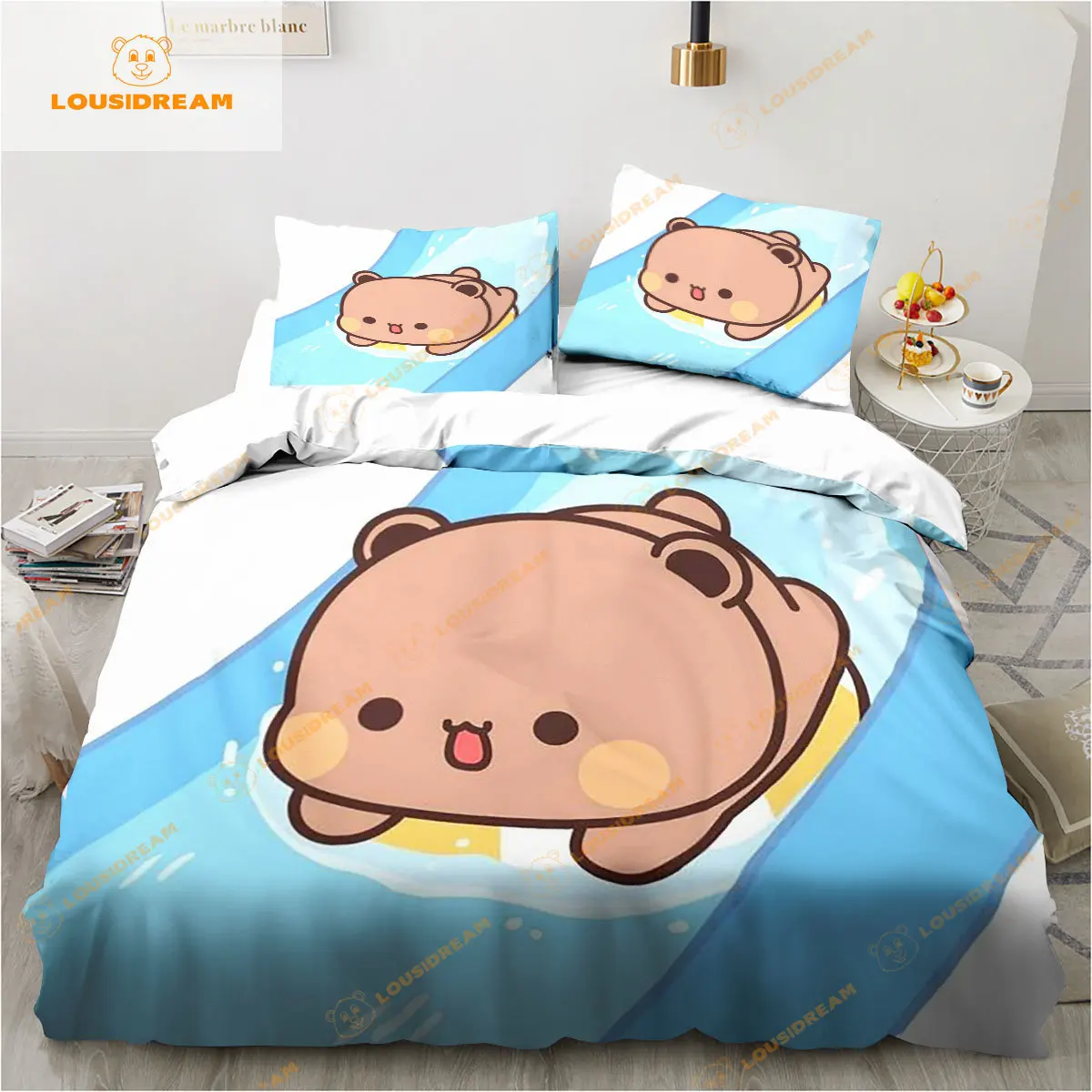 Bubu Dudu Cartoon Cute Bear Kawaii Christmas Gift King Twin Double