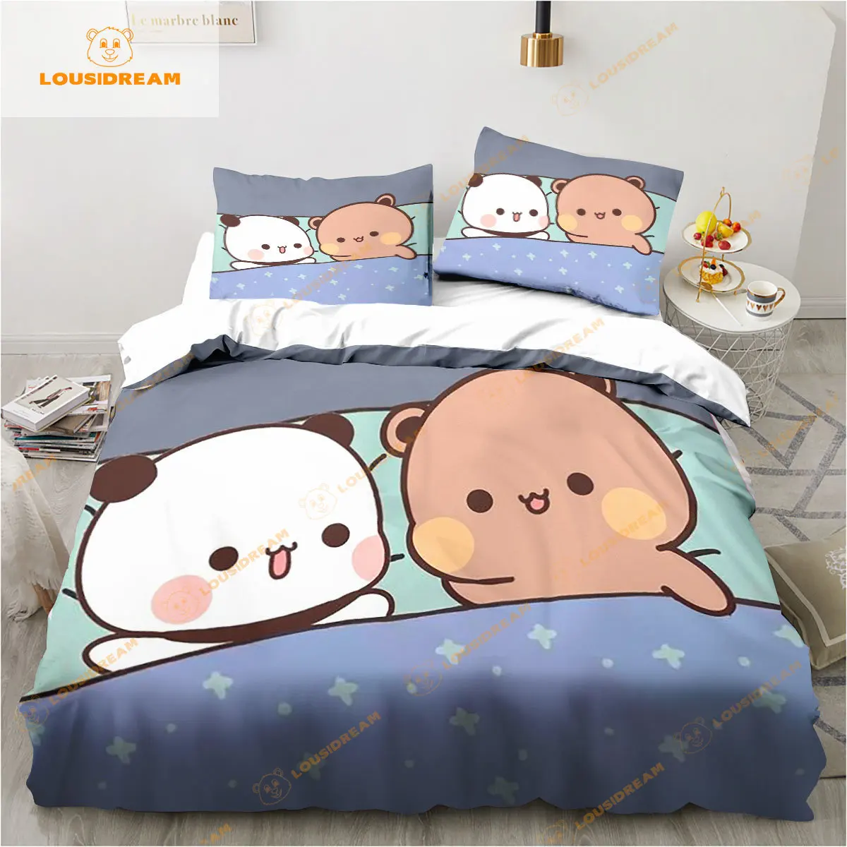 Bubu Dudu Cartoon Cute Bear Kawaii Christmas Gift King Twin Double