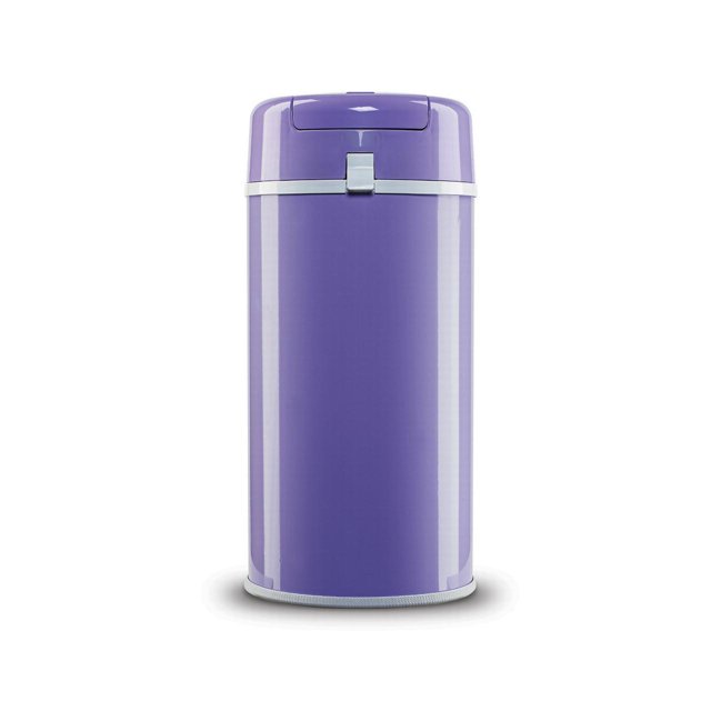 Bubula Premium Steel Diaper Waste Pail with Air Tight Lid and Lock, Lavender