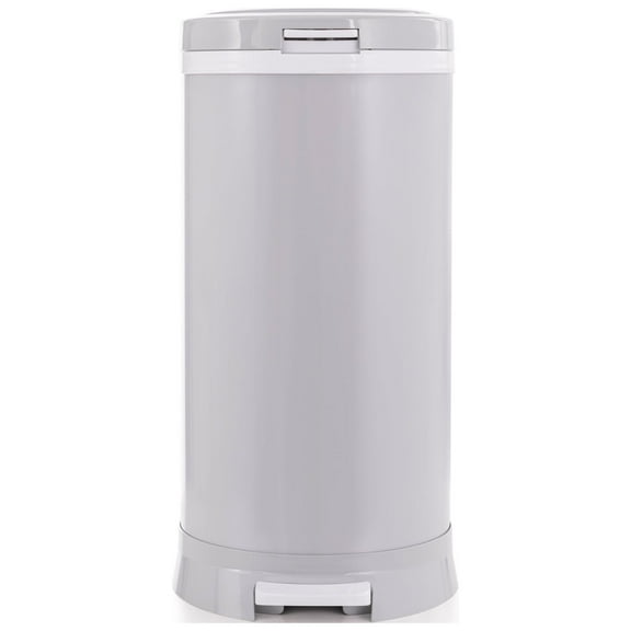 Bubula Premium Steel Diaper Waste Pail with Step Open, Gray