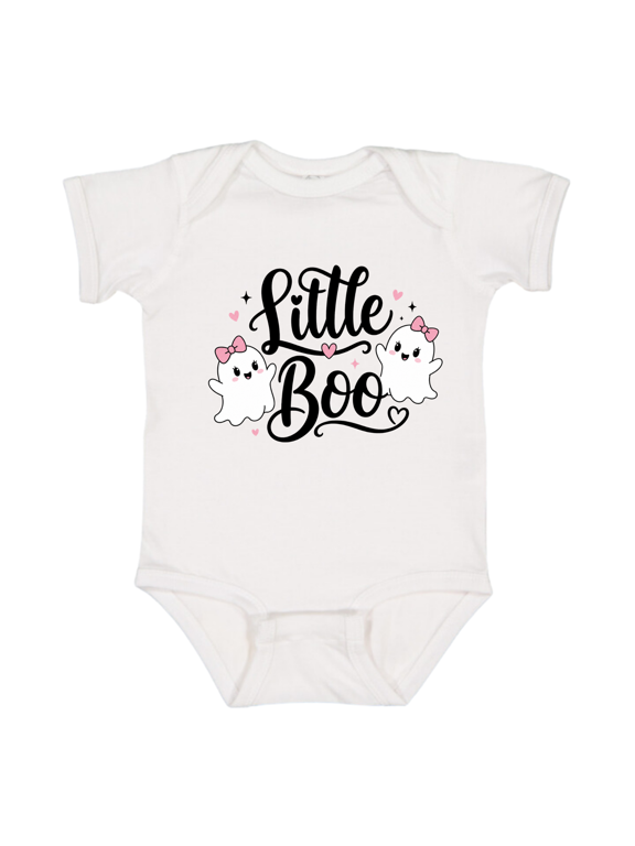 Little Boo Baby Onesie, Cute Halloween Ghost Bodysuit, Infant Shirt for Baby Girl, Spooky Baby Shower Gift