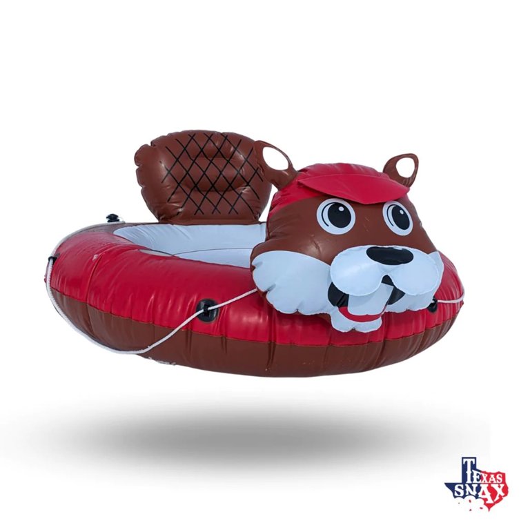 Buc-ee’s Beaver River Tube Pool Float with Built in cup holder