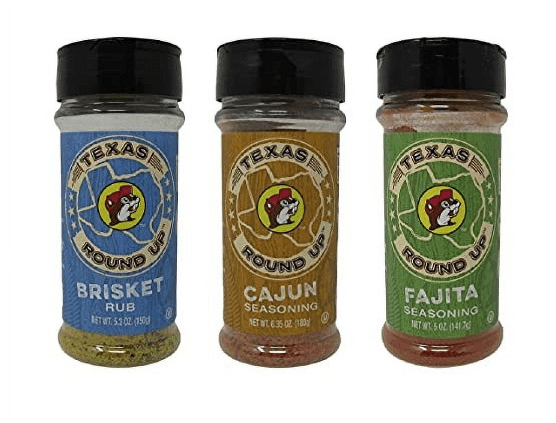 Bucee's Brisket Rub, Cajun Seasoning and Fajita Seasoning(3 Pack Set