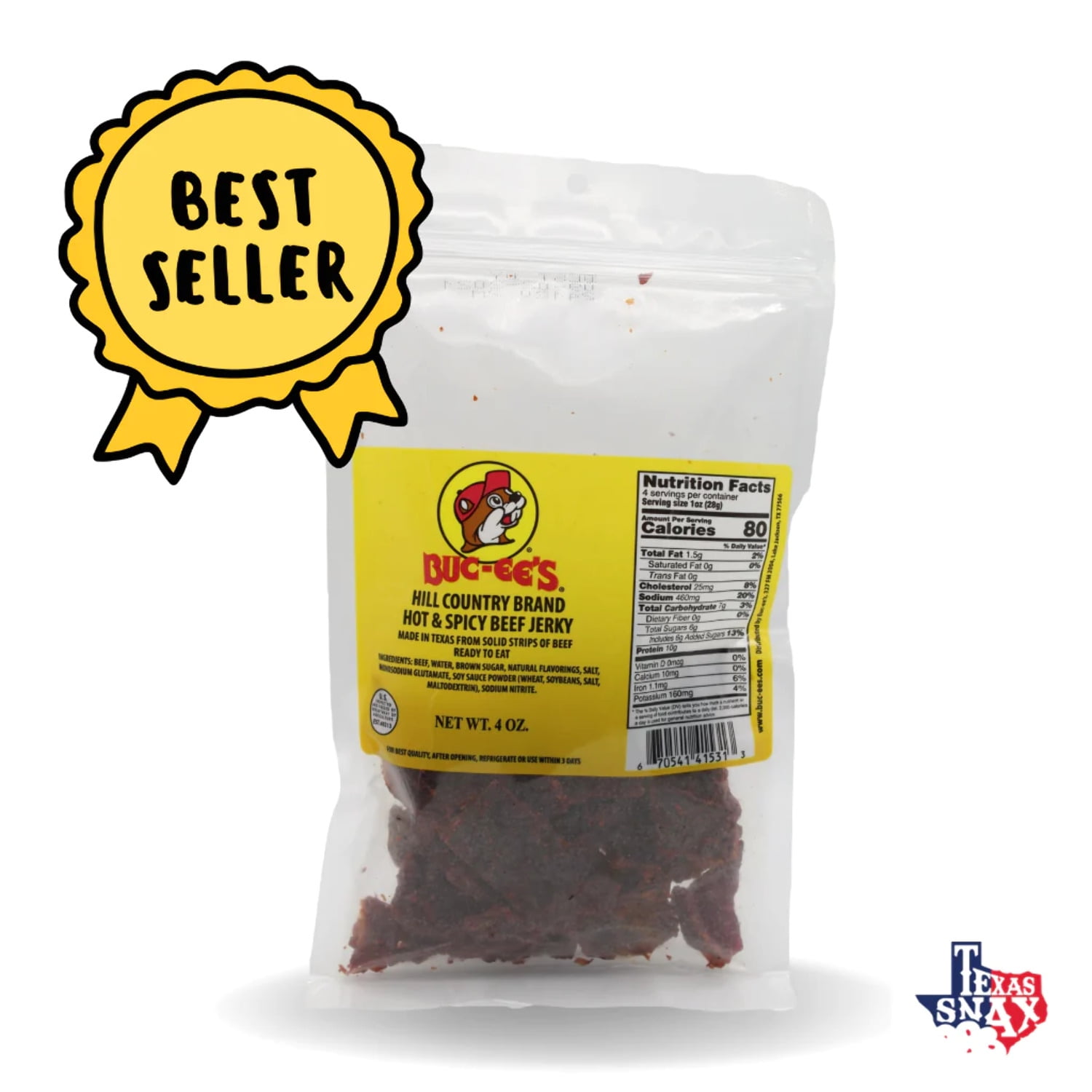 Bucee's Hot Spicy Beef Jerky