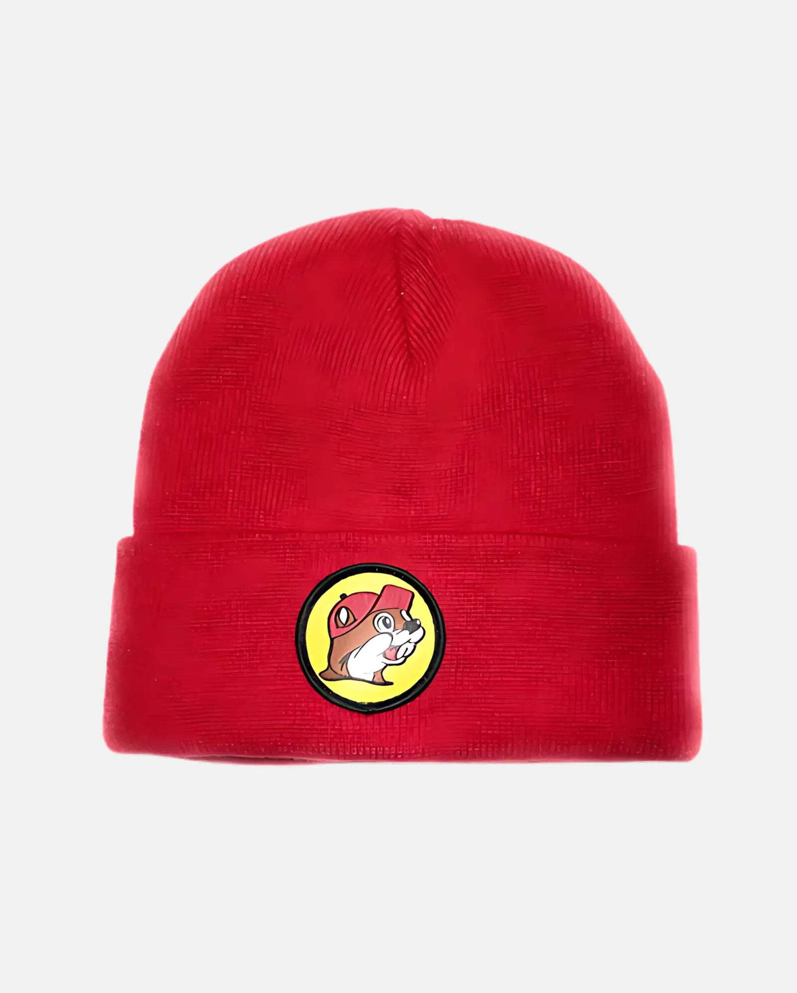 Buc-ee's Men's Beanie Skullcap with Bucky Beaver Logo Red Buc-ee's Men's Beanie Skullcap with Bucky Beaver Logo Red