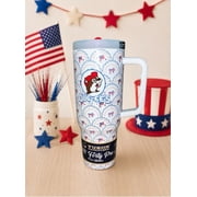 Buc-ees New 2026 patriotic Insulated Tumbler with build in Straw 40 oz