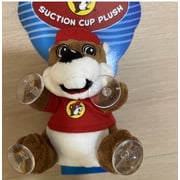 Buc-ee's Suction Cup Plush Beaver Mascot with Red Cap and Shirt, Window Decoration for travel
