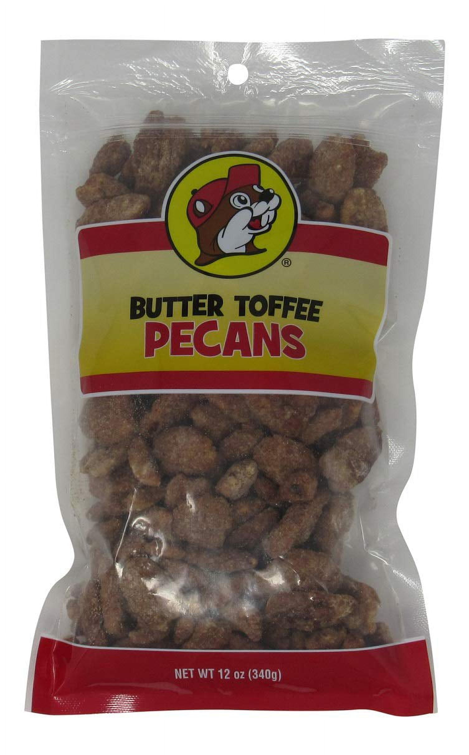 Bucees Butter Toffee Pecans AIF4 in a Resealable Bag, 12 Ounces