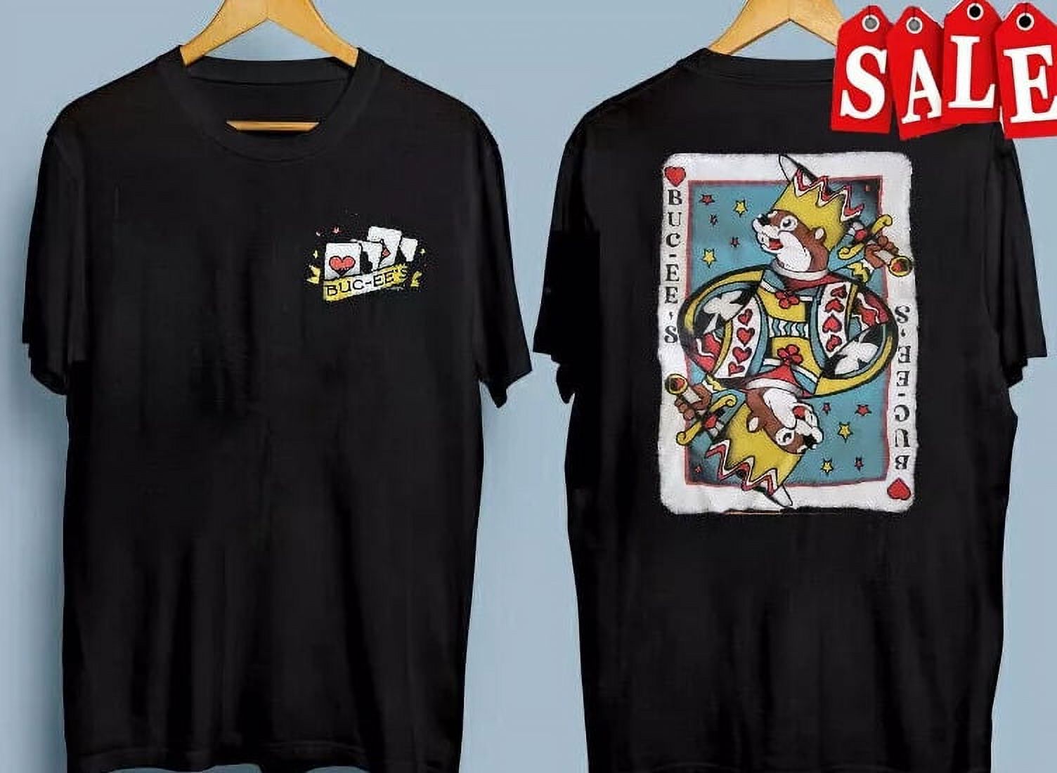 Bucees Logo Shirt King Of Hearts Crown Cards New Tee