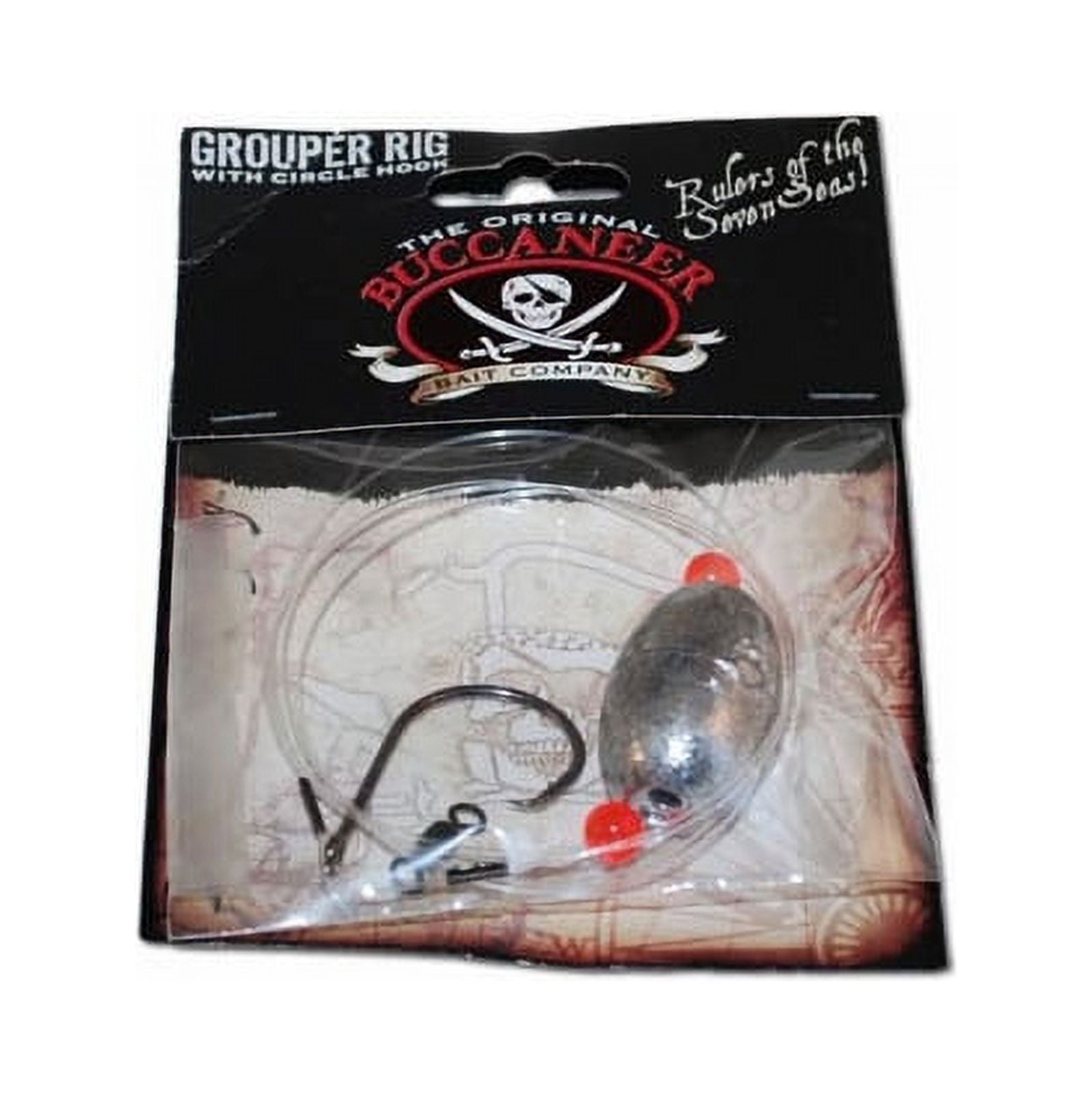 Tsunami Buccaneer Grouper Rig Circle Hook 8/0 8 oz 2 Count Fishing ...