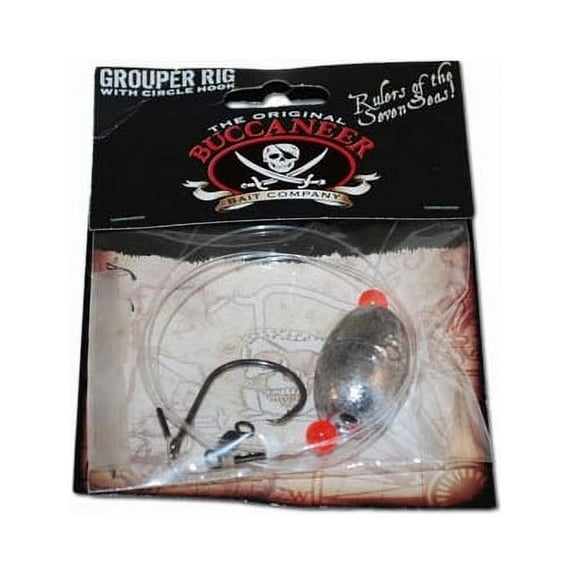 Buccaneer Grouper Fishing Rig 8/0 Circle Hook 8 oz 2 Count