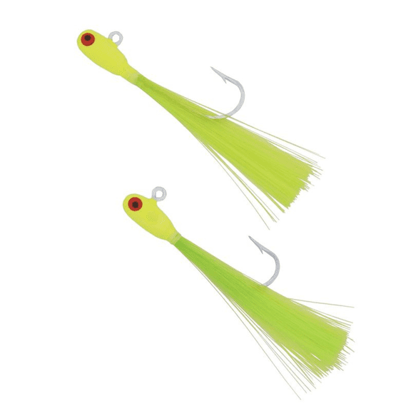 Buccaneer Red Fish Jig Fishing Rig 1/4 oz Chartreuse