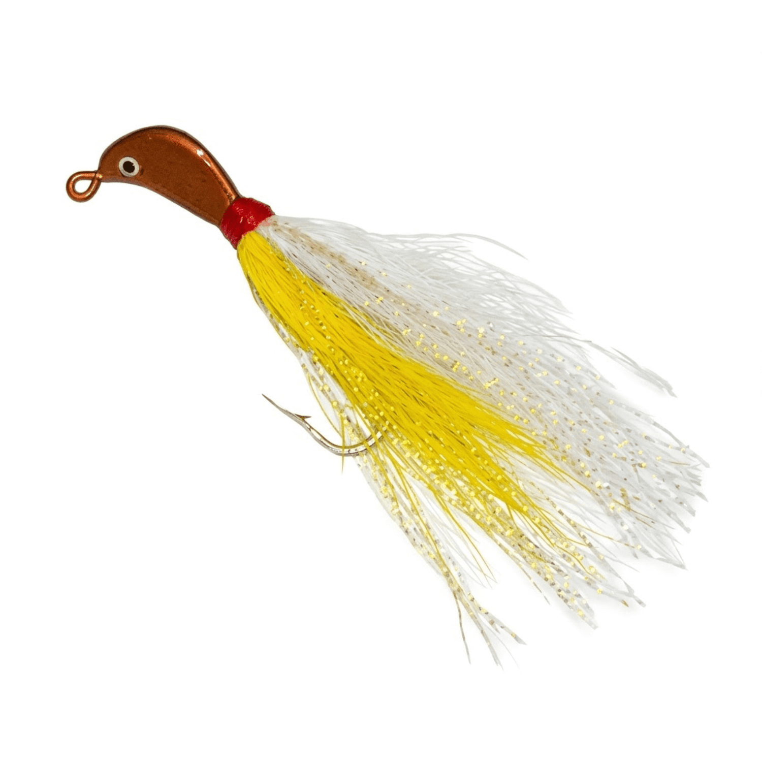 Buccaneer Skimmer Fishing Jig – Yellow/Gold and White – 1/4 oz
