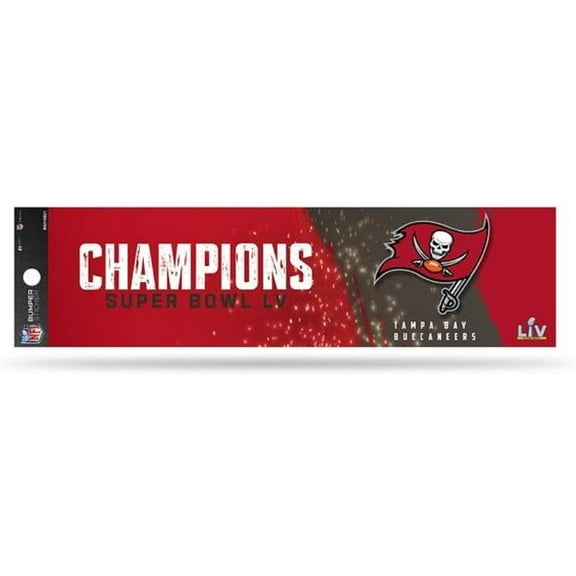 Buccaneers LV Champions Bumper Sticker Flat Vinyl Decal Auto Home Sticker Emblem Football