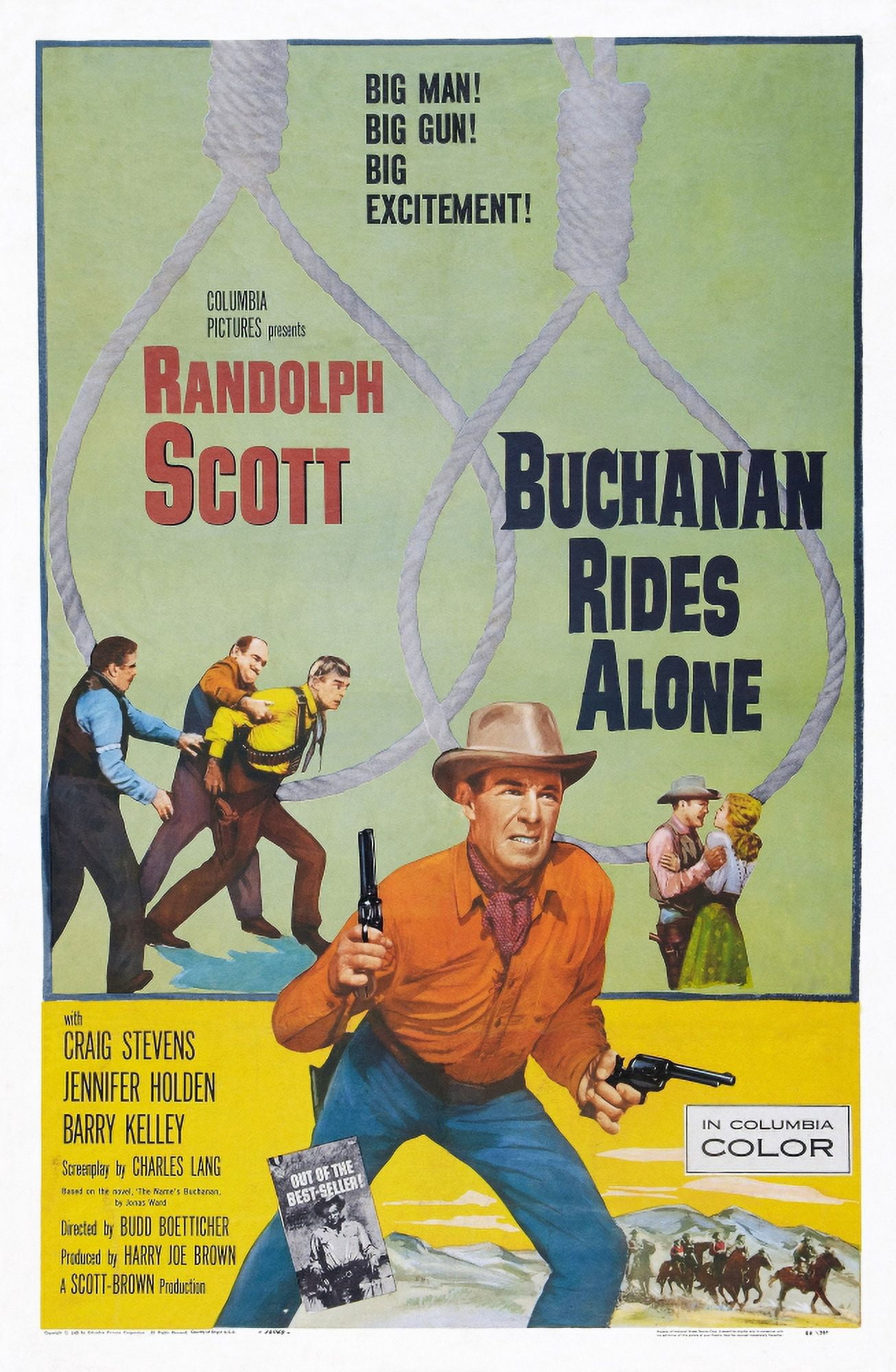 Buchanan Rides Alone Canvas Art - (24 x 36)