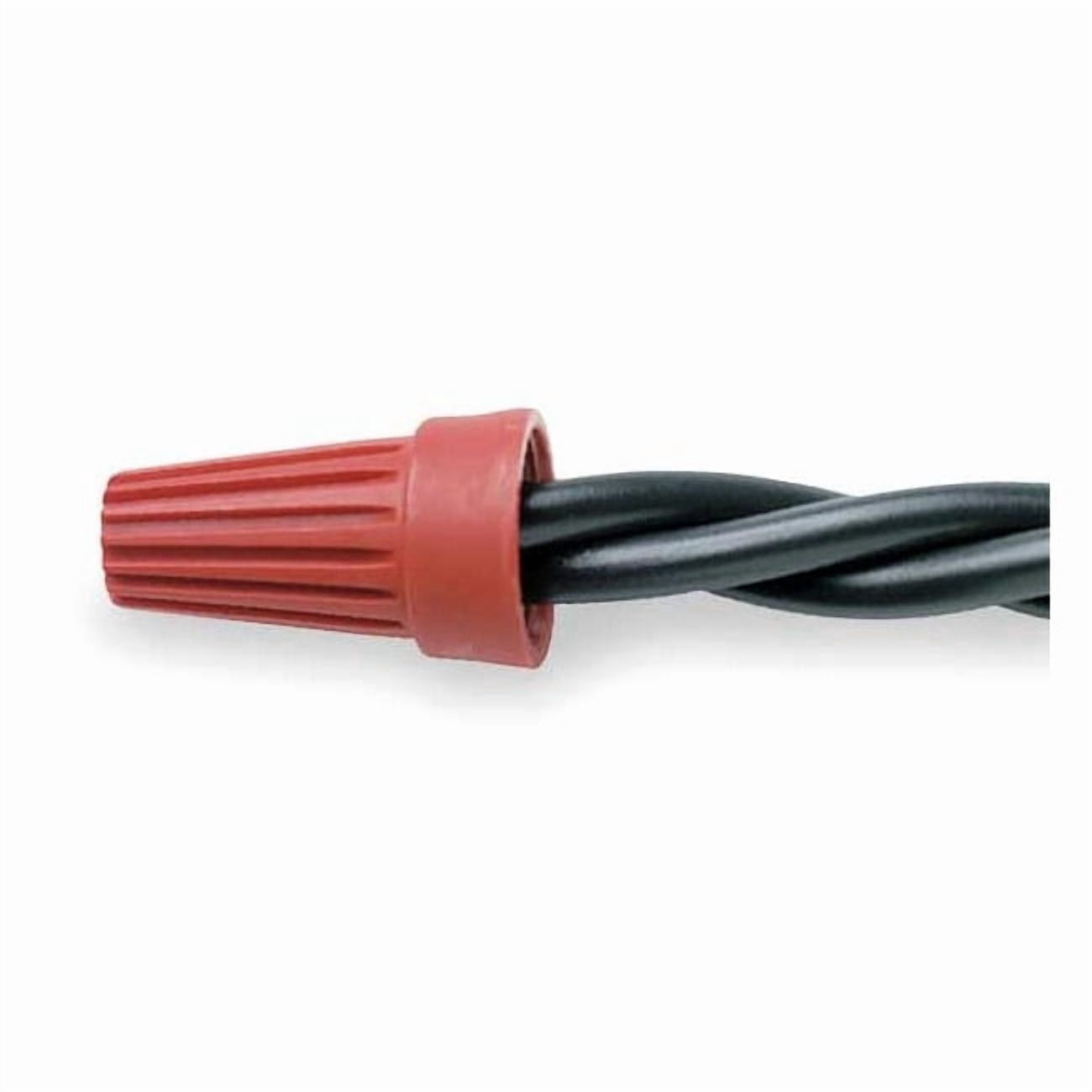 Twist-On Wire Connector, 8 AWG Max, Red, Polypropylene Insulation, 600 V, 100 PK WT6-1