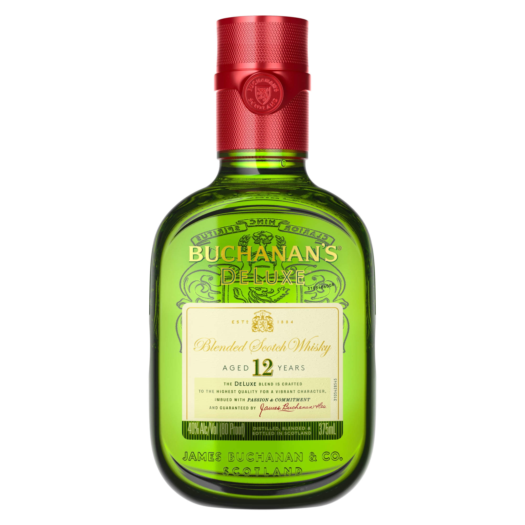 Buchanan's DeLuxe Aged 12 Years Blended Scotch Whisky, 375 ml