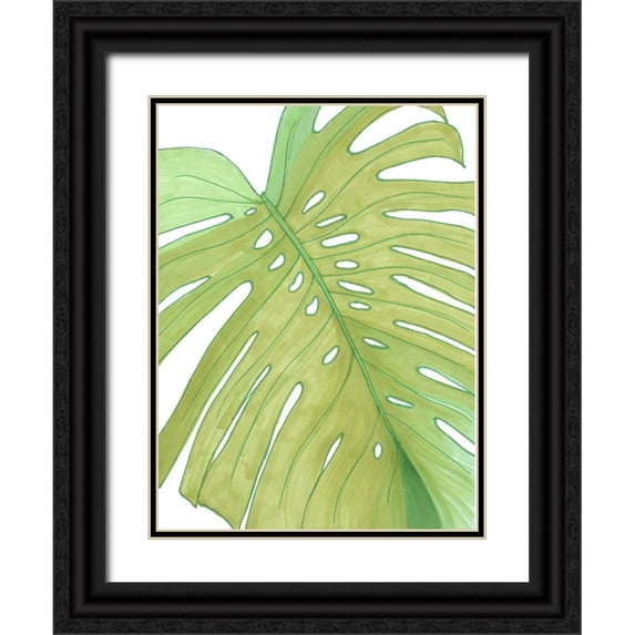Bucheli, Amaya 11x14 Black Ornate Wood Framed with Double Matting Museum Art Print Titled - Eco Friendly Palm